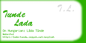 tunde lada business card