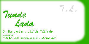 tunde lada business card